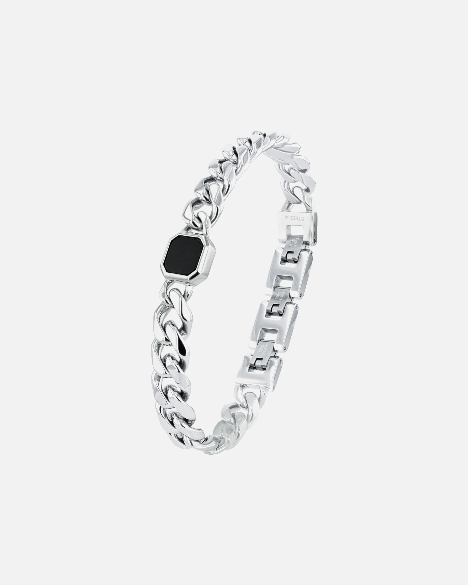 Joop YOOP! Bracelet bracelet for men, stainless steel, line stone