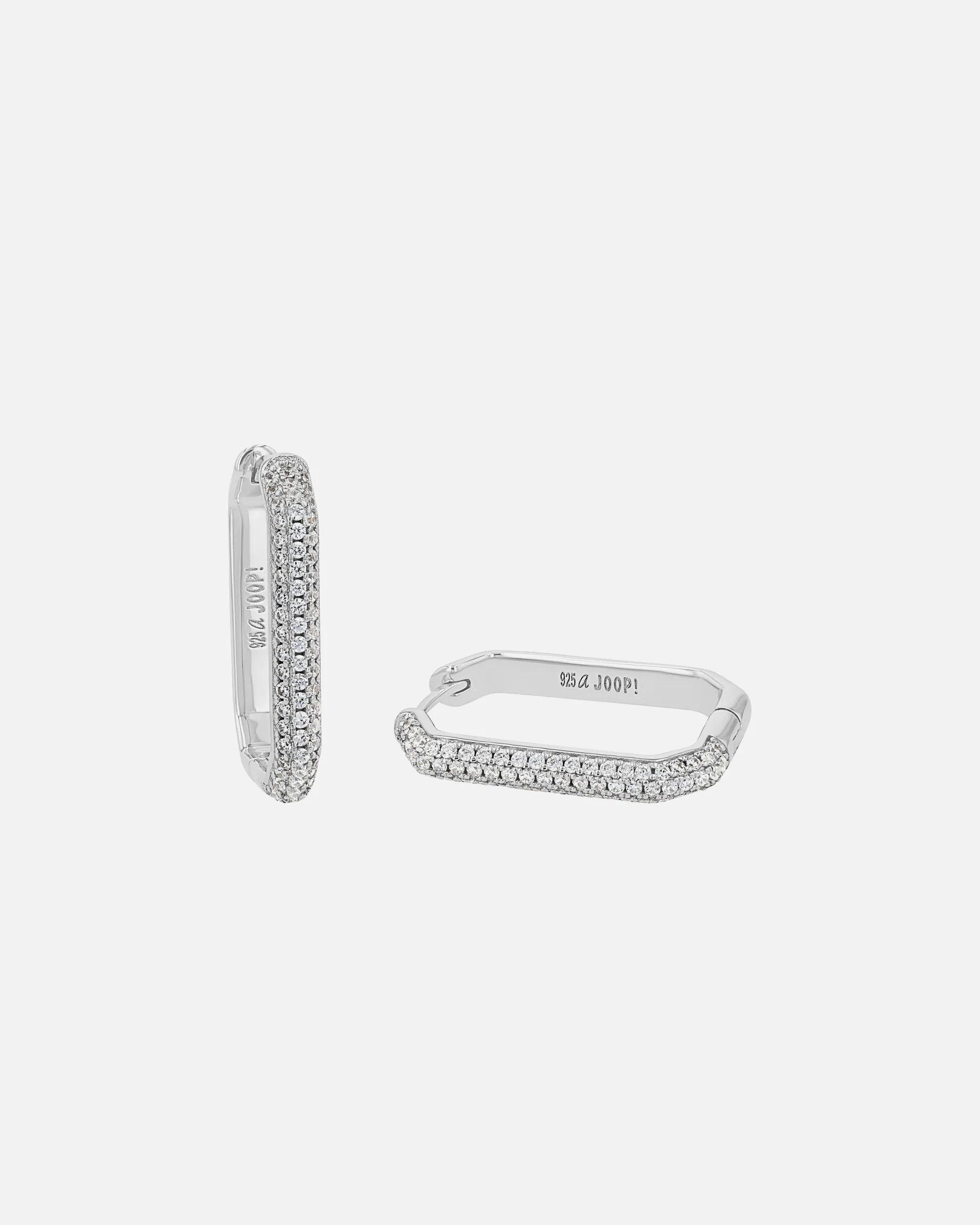 Joop YOOP! Hoop earrings for women, 925 sterling silver, zirconia synth.