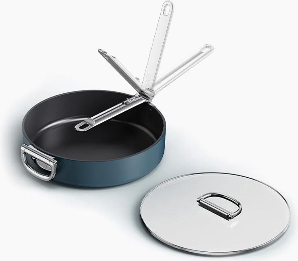 Joseph Joseph Space, Round, All-Purpose Pan, Blue, Ceramic, 232 °C, Aluminum