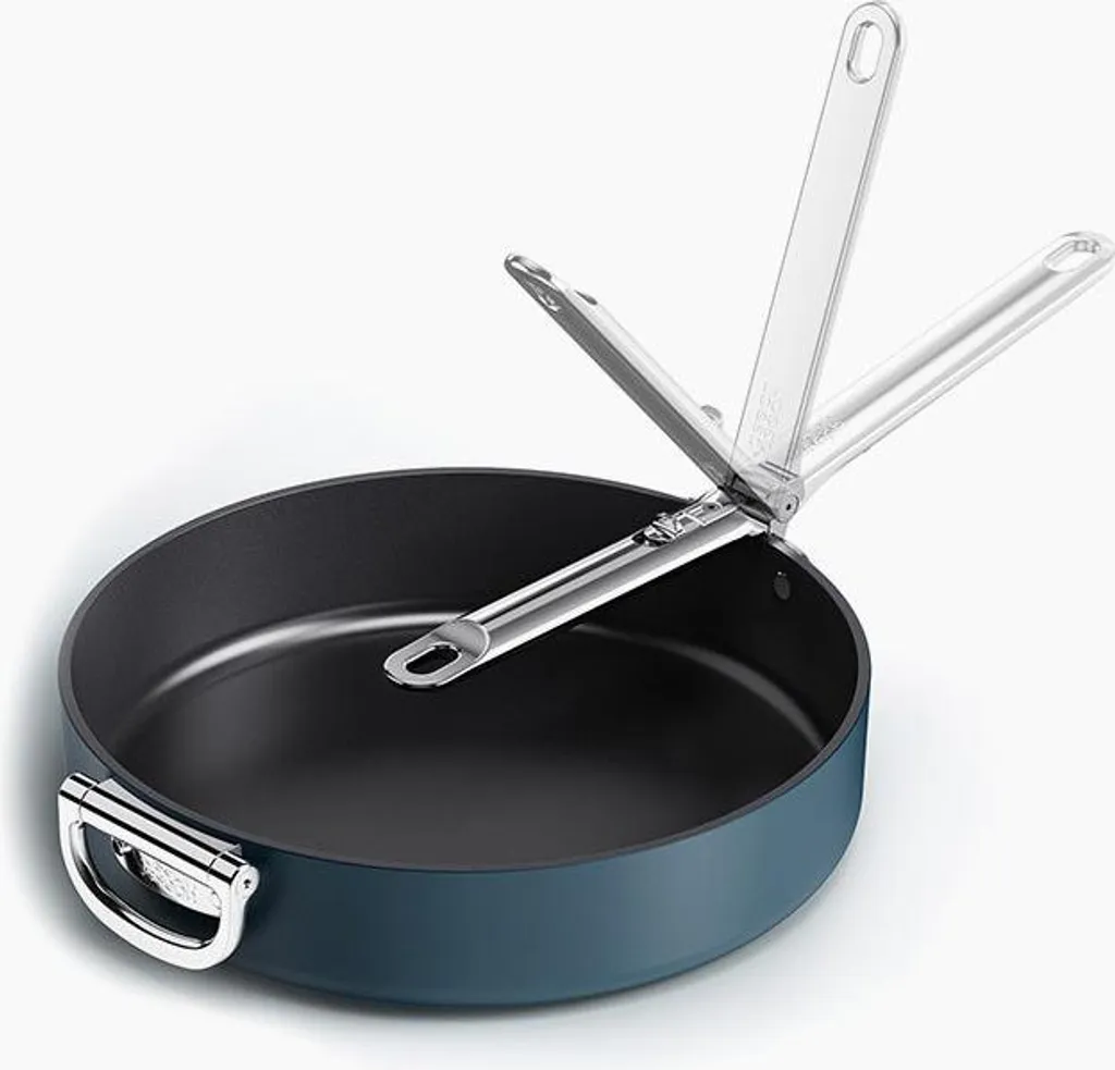Joseph Joseph Space, Round, All-Purpose Pan, Blue, Ceramic, 232 °C, Aluminum