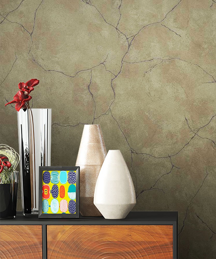 Newroom Design Newroom Wallpaper Modern And Elegant Design Style, Including Green Non-Wove