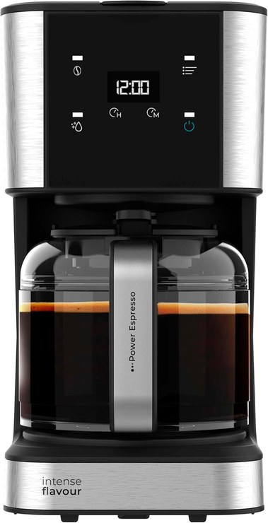 Cecotec Filter Coffee 66 Drop and Touch, Power 950 W, 1.5 L, 12 Cups, Touch Screen, Glass Jug, 24 Hour Timer, 6 Switches, Reusable Mesh Filter