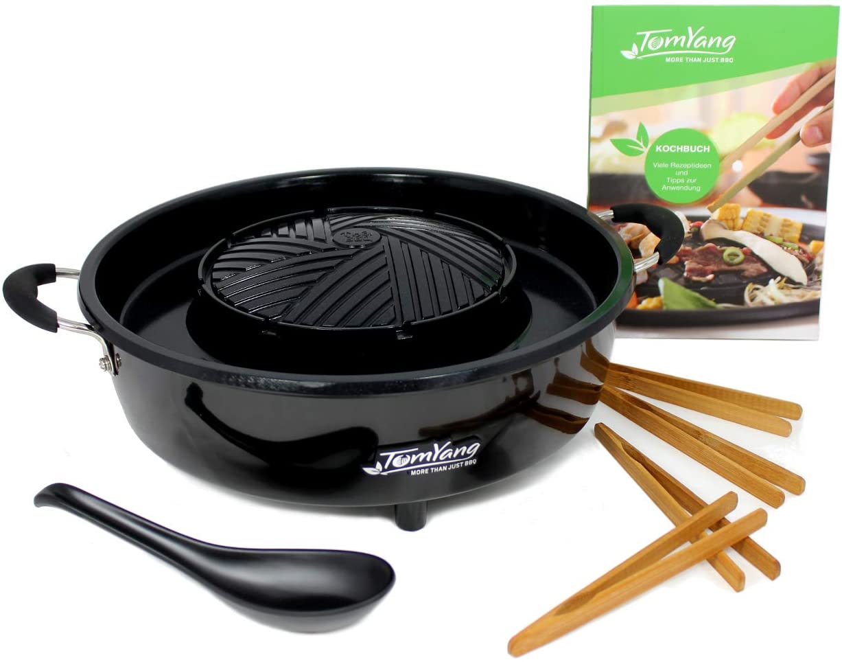 TomYang BBQ Special Edition - Original Thai Grill & Hot Pot Proven TomYang Quality with Extras Includes TomYang Cookbook and TomYang HotPot Creator.