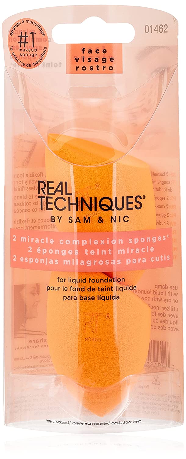 Real Techniques RT Miracle Complexion Sponge, Pack of 2