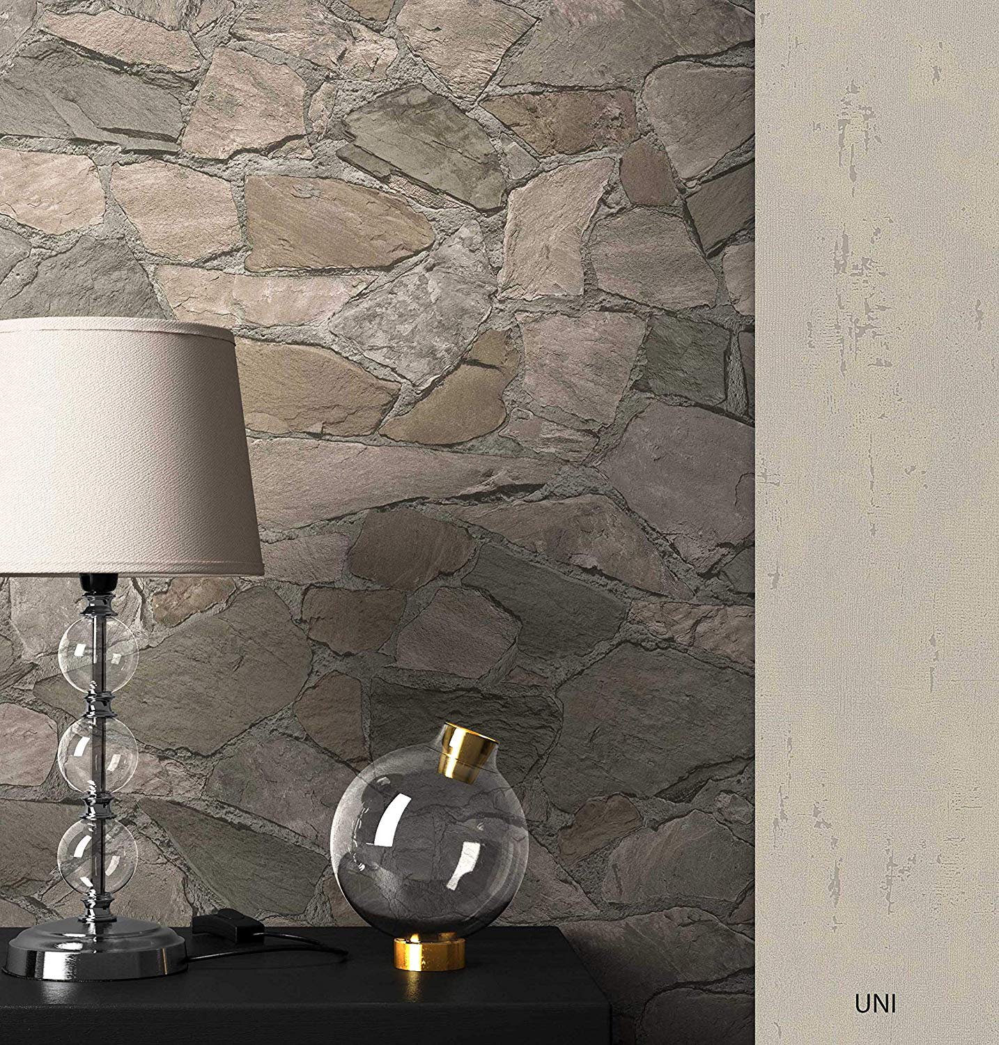 Newroom Design Newroom Wallpaper Stone Wallpaper Brown Modern Loft Design 3D Look Wallpape