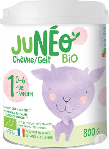 Junéo 1 Goat's Milk Babies 0-6 Months Organic Milk Powder 800g
