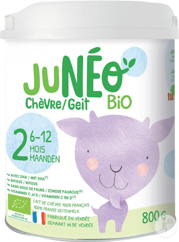 Junéo 2 Goat's Milk Baby Milk Powder 6-12 Months 800g