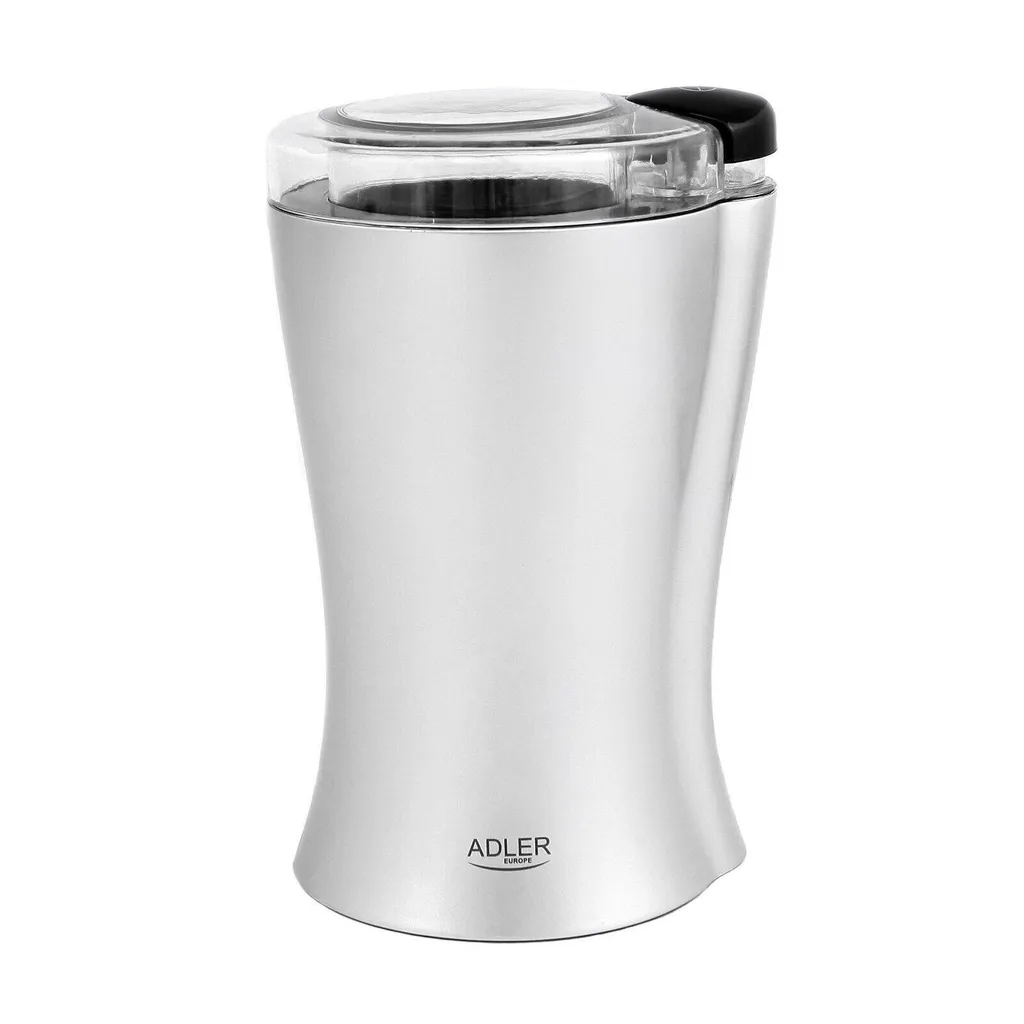 JUNG ADLER AD443 Electric Coffee Grinder, Grey, 150W, Electric Coffee Bean Grinder, 70g Capacity, Stainless Steel Blades, for Coffee, Espresso