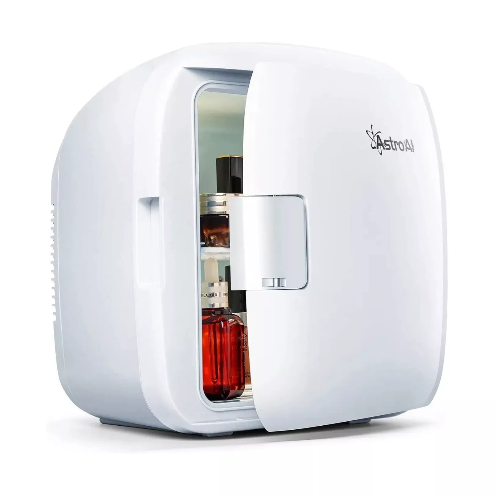 JUNG MINI Fridge 9 L White, Portable, Cooling Function, Heating Function, Car, Office, Camping, Small Refrigerator, Quiet, 12V, 230V, Drinks, Cosmetics