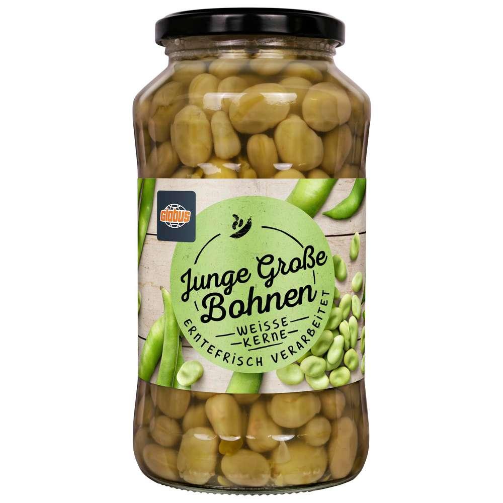 GLOBUS Young large beans, white seeds