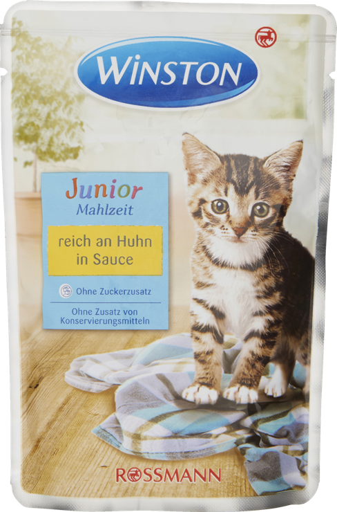 Winston Junior meal rich in chicken in sauce