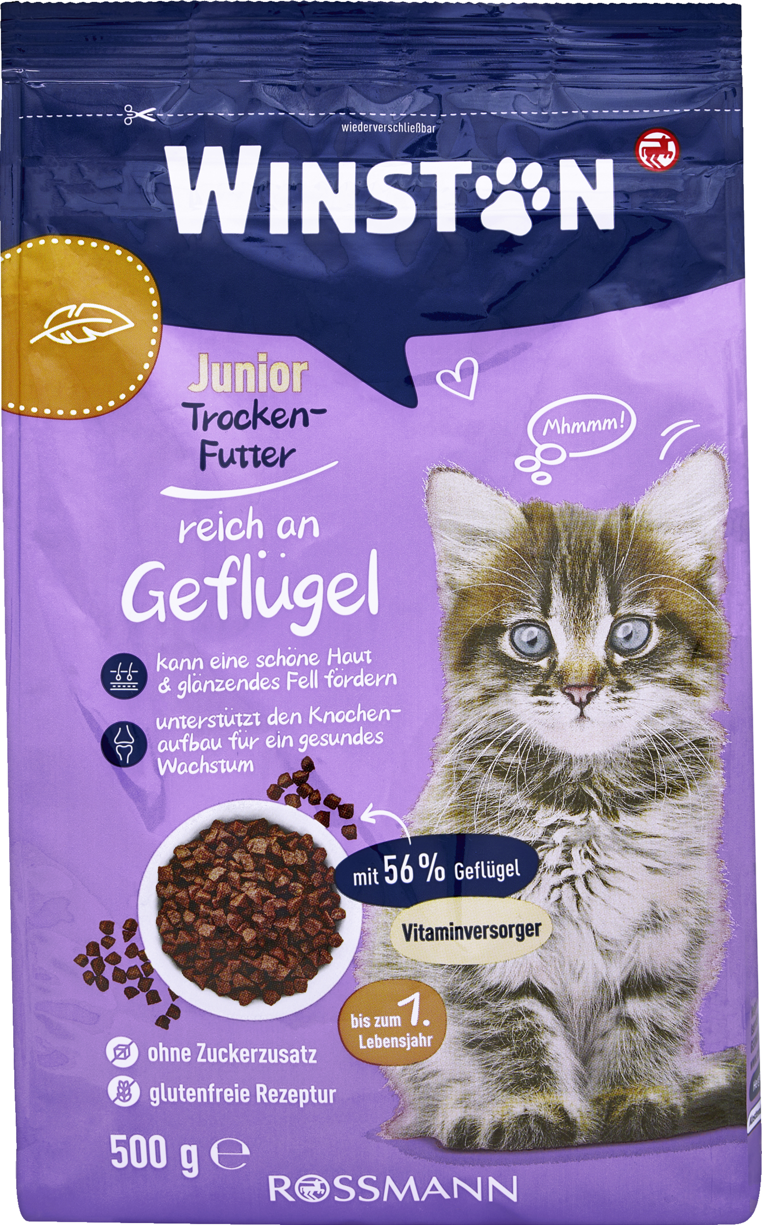 Winston Junior dry food rich in poultry