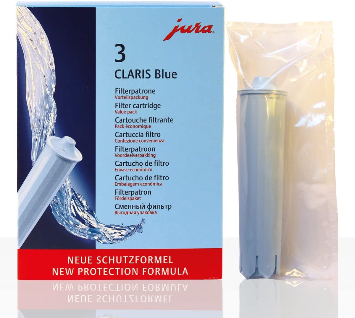Jura Claris Filter Cartridge 67007 Blue Pack Of 3