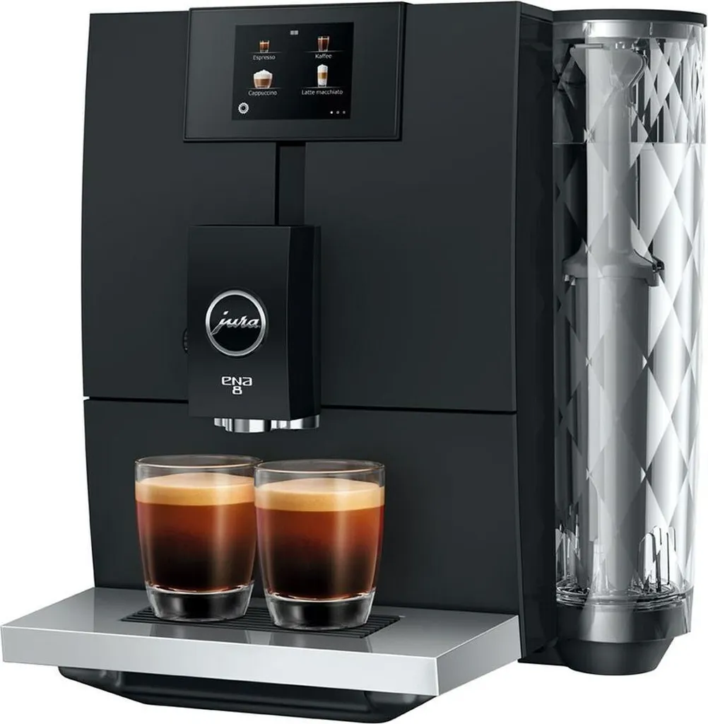 Jura ENA 8 (EC) Full Metropolitan Black (15493) Fully Automatic Coffee Machine with Wi-Fi and Milk Frothing System