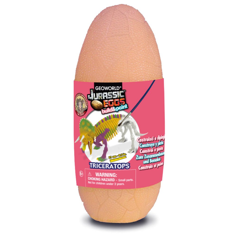 Geoworld Jurassic Eggs Painting Kit Triceratops Assort A