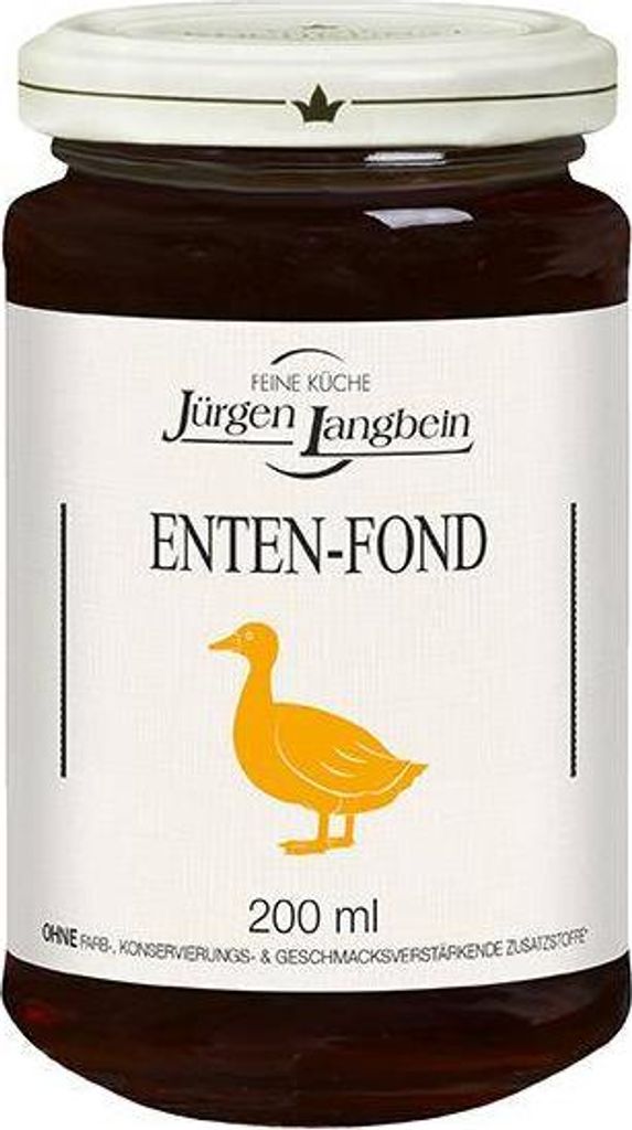 Rila Jürgen Langbein Duck Stock 200 ml Glass Gluten-free Lactose-free No flavor enhancers