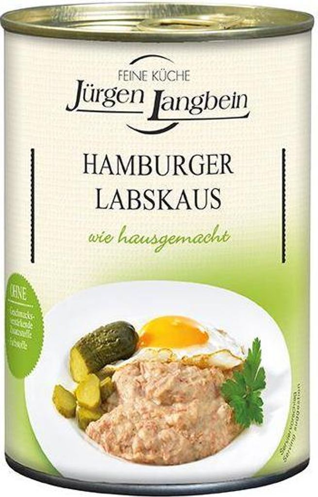 Rila Jürgen Langbein Hamburger Labskaus 400g can Ready to eat Gluten-free Serve with fried egg and gherkins 400g