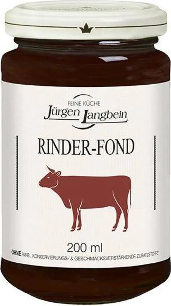 Rila Jürgen Langbein Beef Stock 200 ml Gluten-free Lactose-free No flavor enhancers