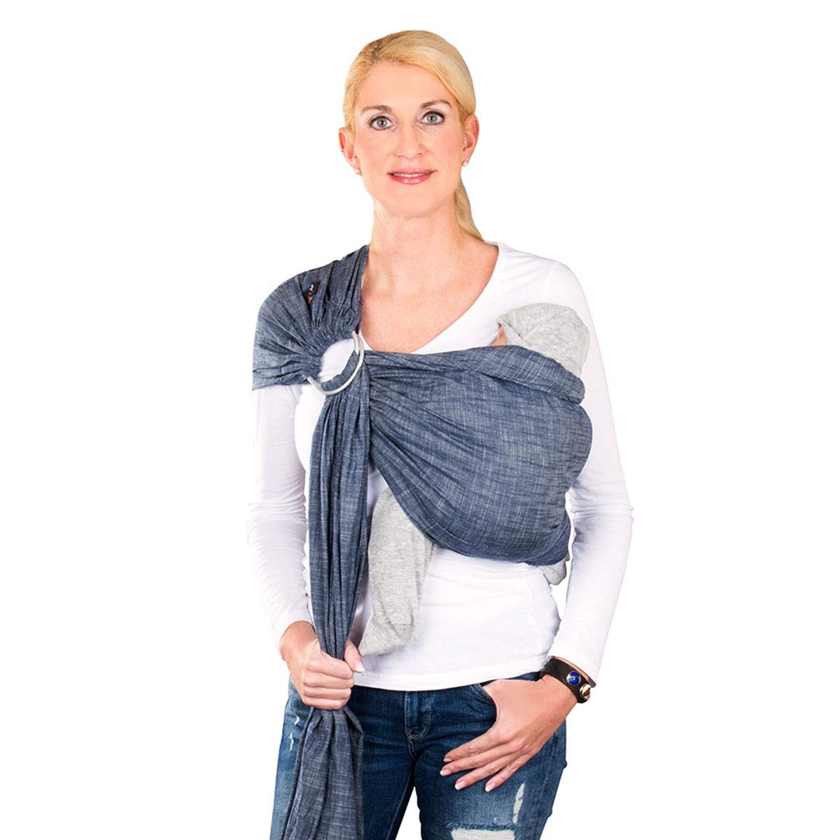 HOPPEDIZ Ring Sling Poplin Denim