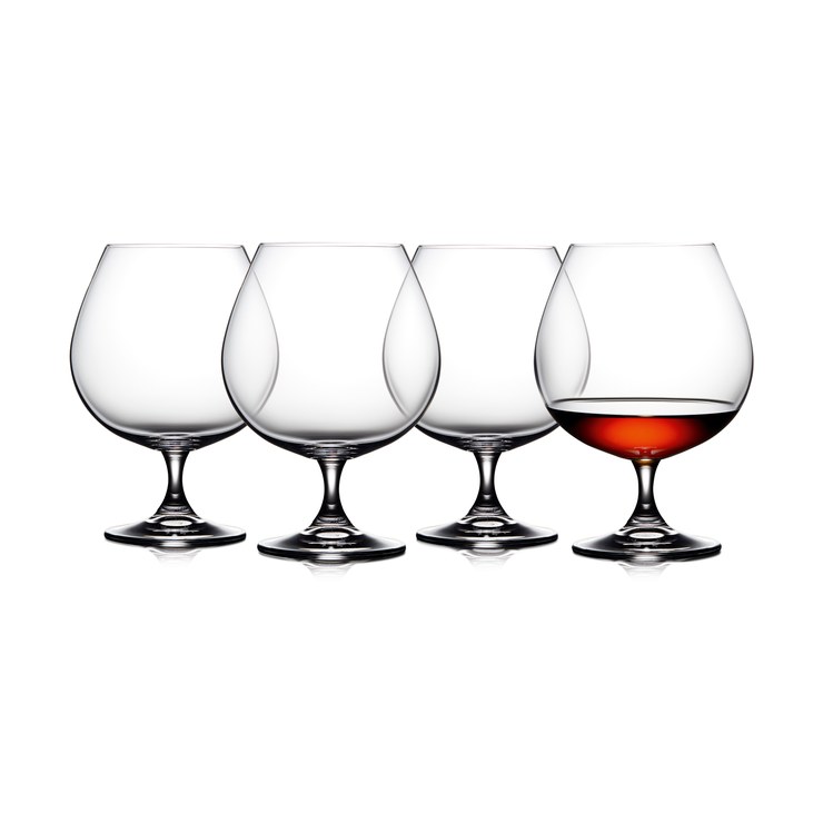 Lyngby Glas Juvel cognac glass 69 cl pack of 4