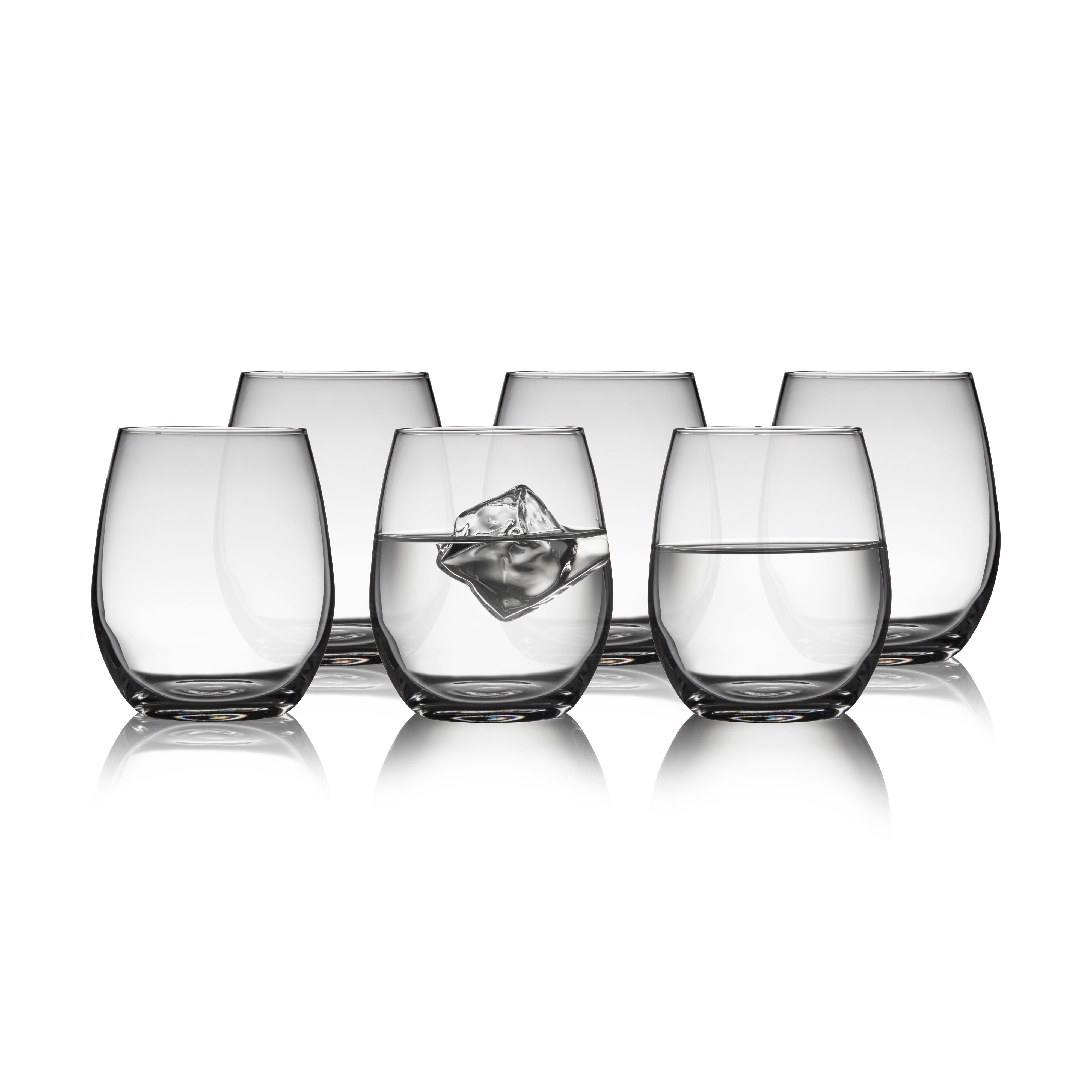 Lyngby Glas Juvel Water Glass 39 cl 6-pack, Transparent