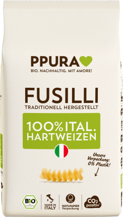 PPURA Pasta, fusilli from Italian durum wheat, 500 g