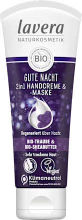 lavera NATURKOSMETIK Good Night Hand Cream & Mask 2in1, 75 ml