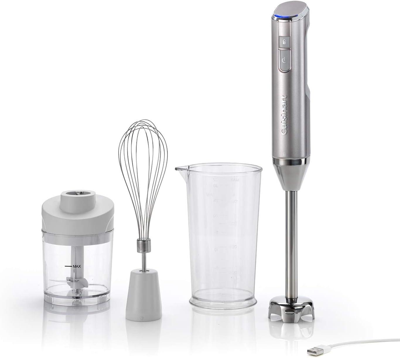Cuisinart Cordless Pro RhB100U calcared hand blender and mini chopper - silver