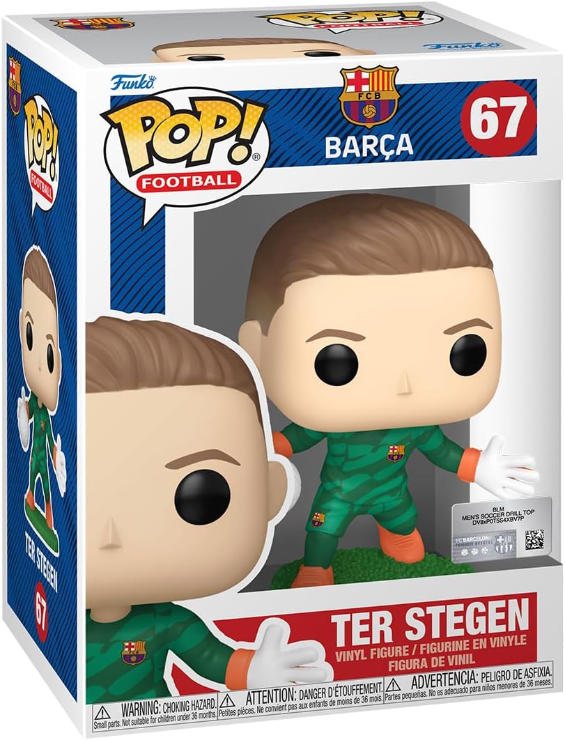 Funko POP! Football: Barcelona - TER Stegen - Barcelona FC - Vinyl Collectible Figure - Gift Idea - Official Merchandise - Toy for Children and Adults - Sports Fans - Model Figure for Collectors