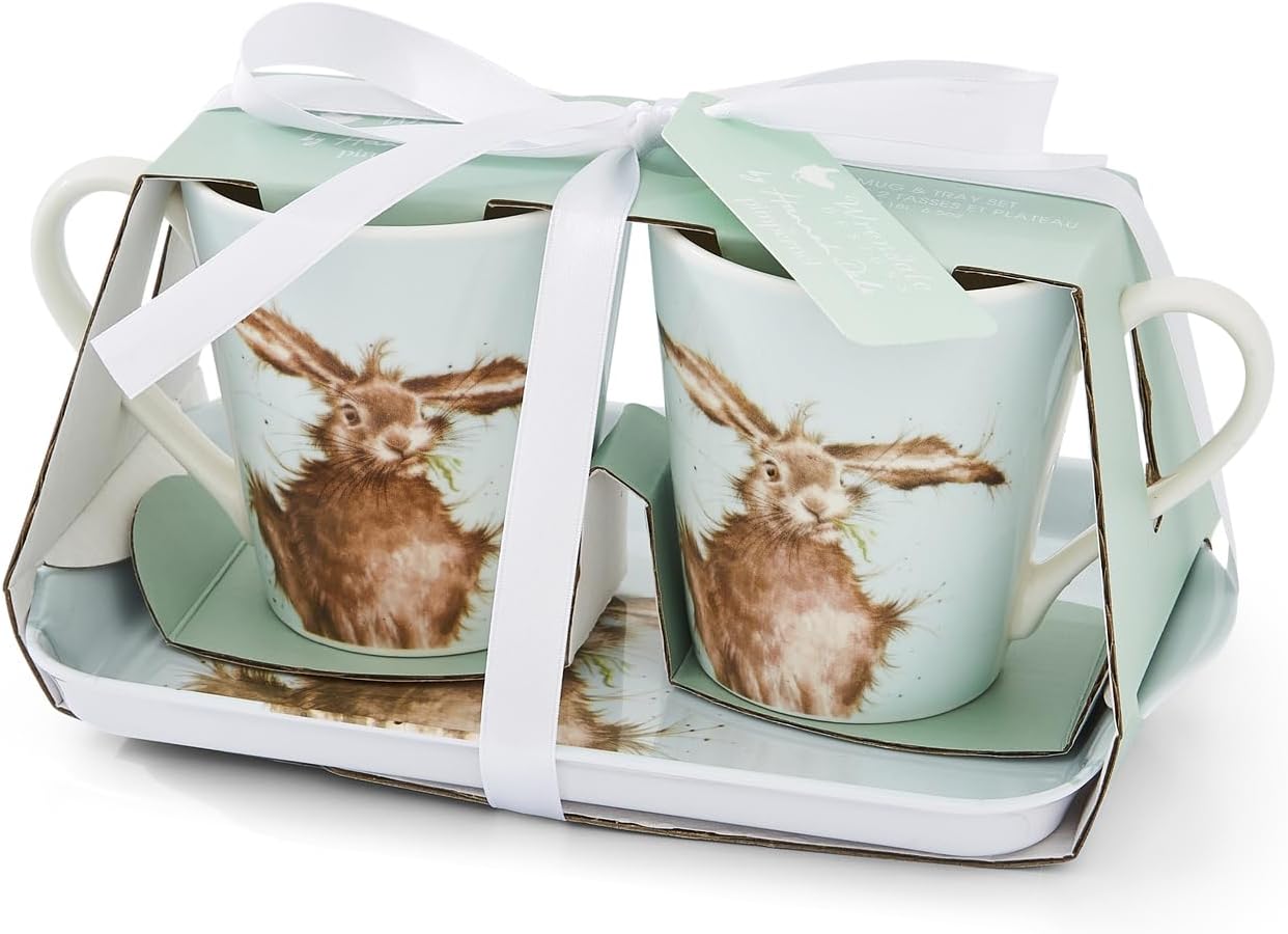 Portmeirion Wrendale Designs Mug & Tray Set Hare