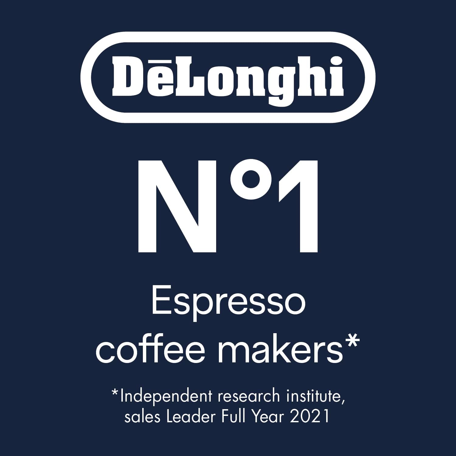 DeLonghi De\'Longhi Dedica Style EC 685.R Espresso Filter Holder Espresso Machine with Professional Milk Foam Nozzle 15 cm Wide 1 Litre Water Tank Full Metal Casing E.S.E Pads Red