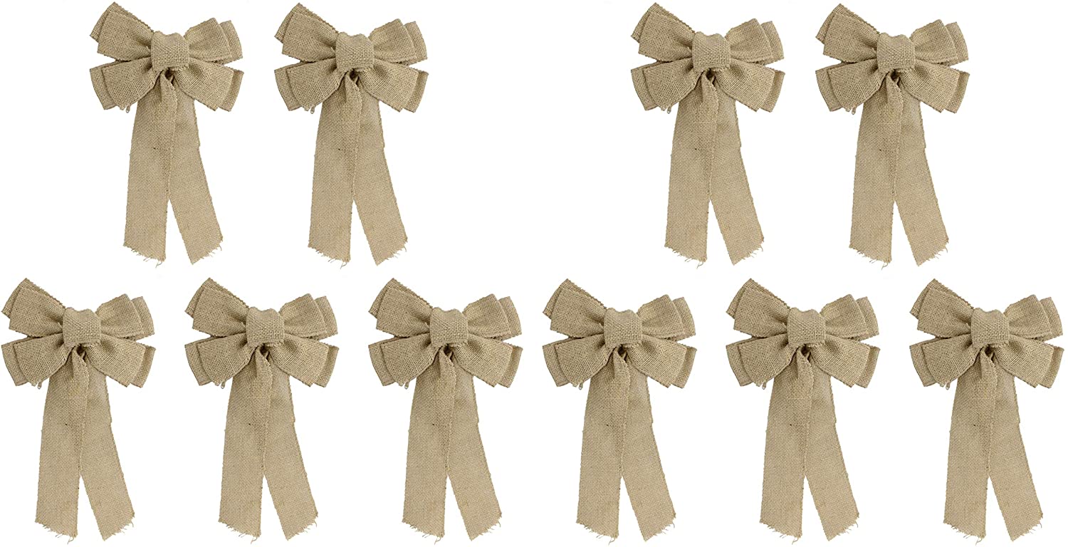 DARO DEKO Daro Decoration Jute Double Bow 22 Cm X 35 Cm
