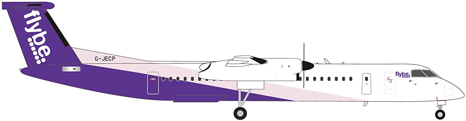 Herpa 559829 Flybe Bombardier Q400 - New Colors Wings / Aeroplane For Colle
