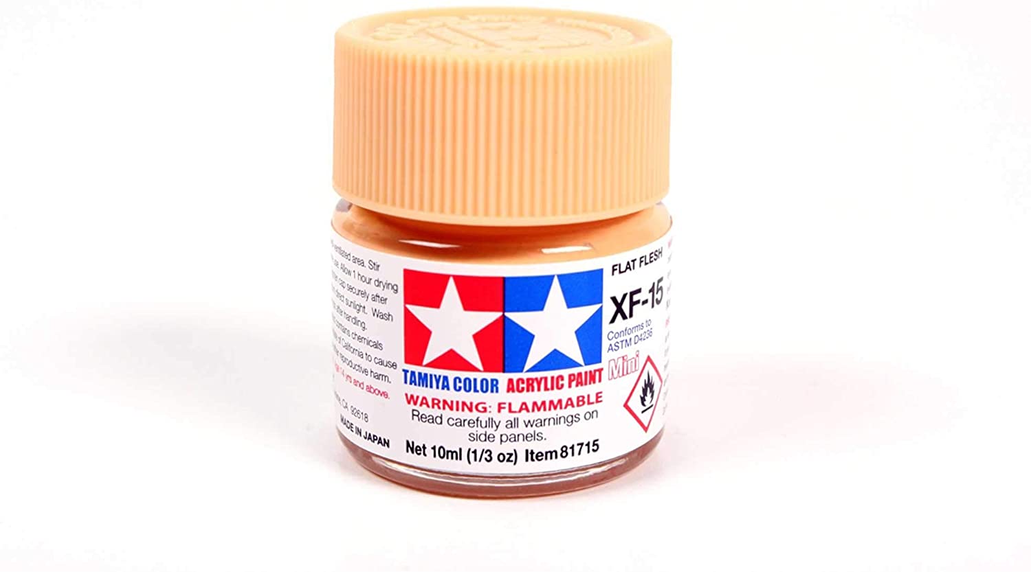 Tamiya 81715 - Acrylic Paint, Matt Meat, 10 ml, XF-15