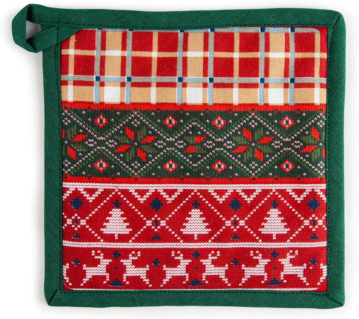 Excélsa Excelsa Fall Winter Pot Holder, 20 x 20 cm, Lining 100% Cotton, Polyester Filling