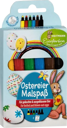 Dekorieren & Einrichten Easter egg painting fun, coloring pencils, 6 pcs