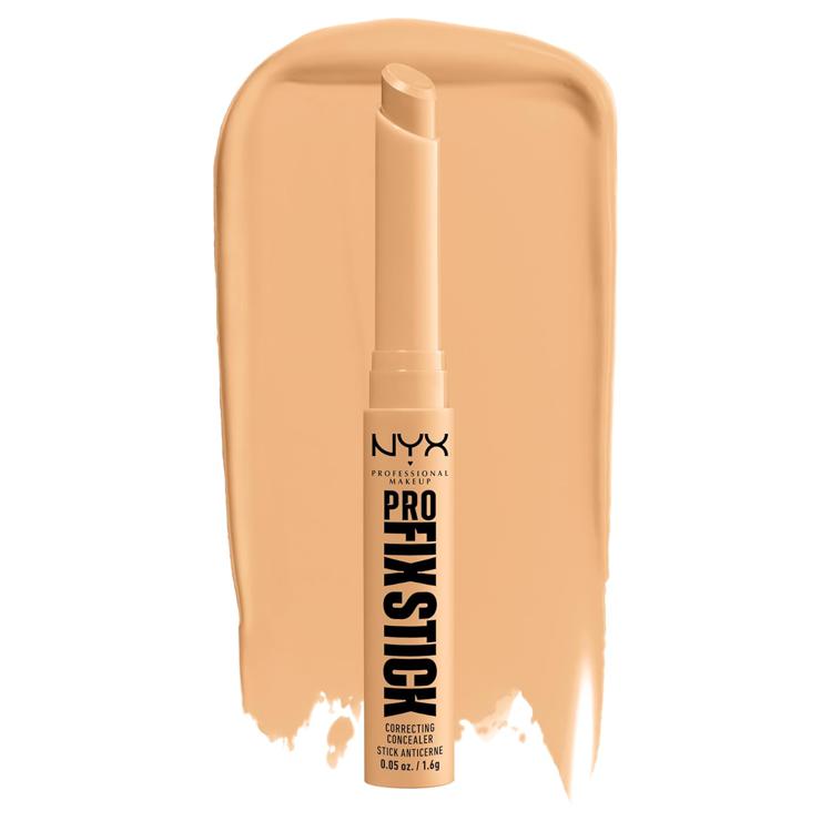 NYX Professional Makeup Corrective Concealer, Conceals Dark Circles, Blemishes, Dark Spots and Discolorations, with Hyaluron, 12 Hours Hold, Vegan Formula, Pro Fix Stick, Beige