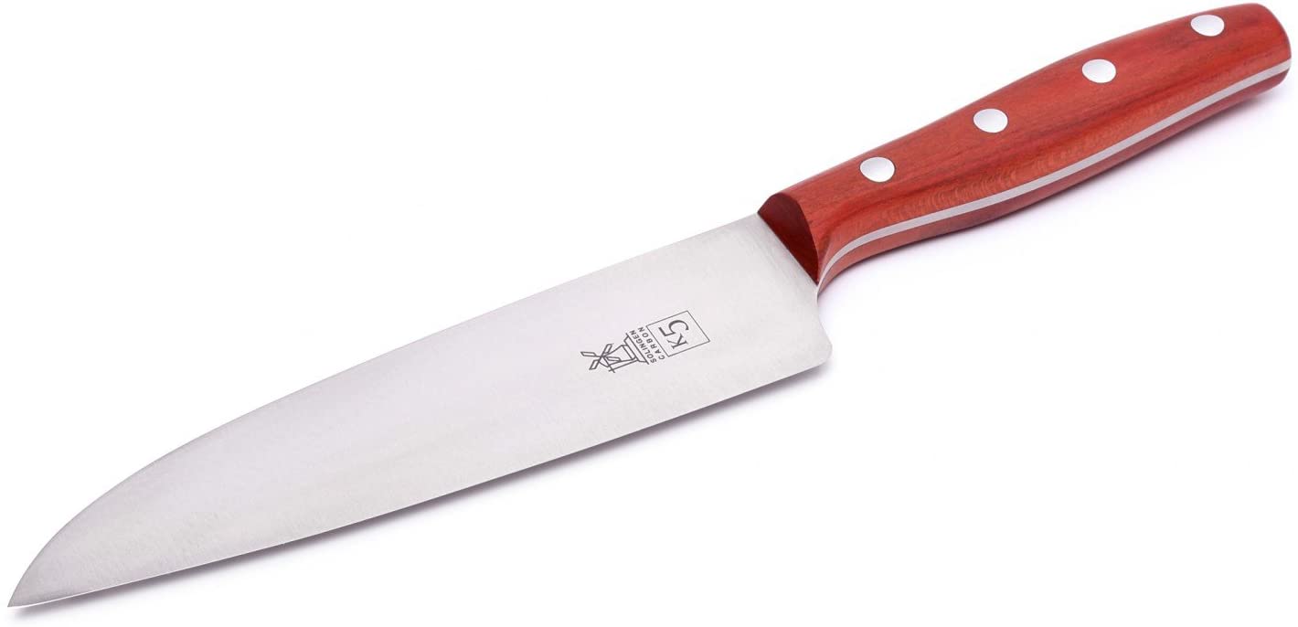 Windmühlen K5 Plum Wood Windmill Chef\'s Knife Carbon Steel Not Rust-Proof