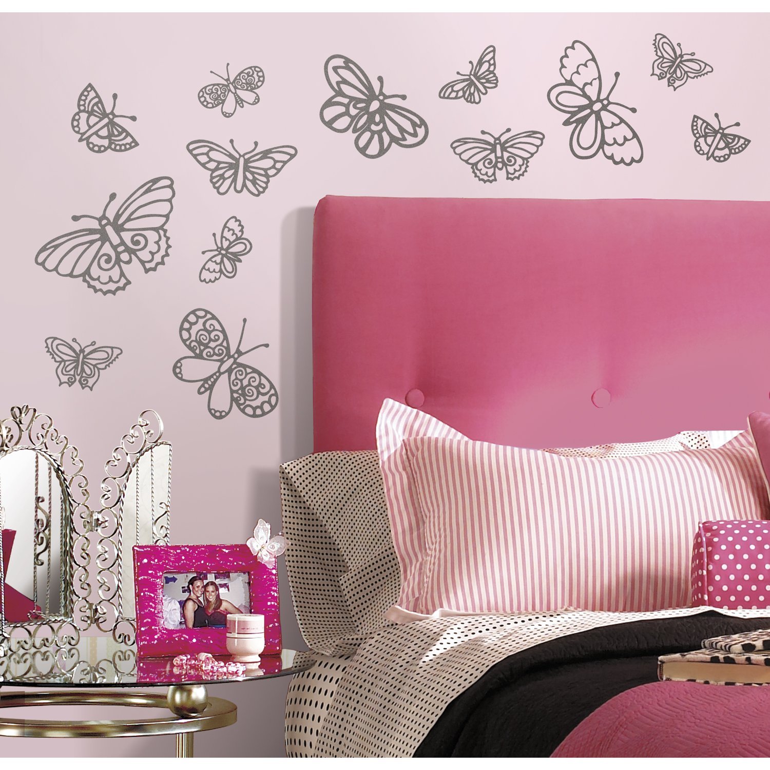 Roommates 54141 Glitter Butterflies
