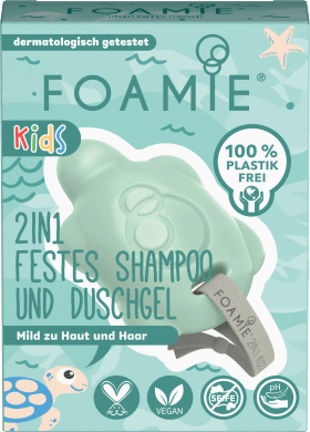 FOAMIE Solid shampoo and shower gel 2in1 Kids green, 80 g