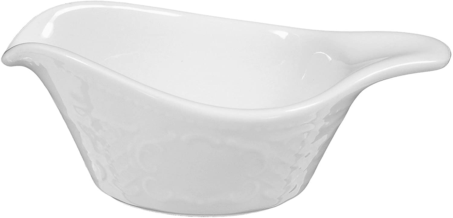 Butter Gravy Boat 20 cm Salzburg White Universal 00003 by Seltmann Weiden