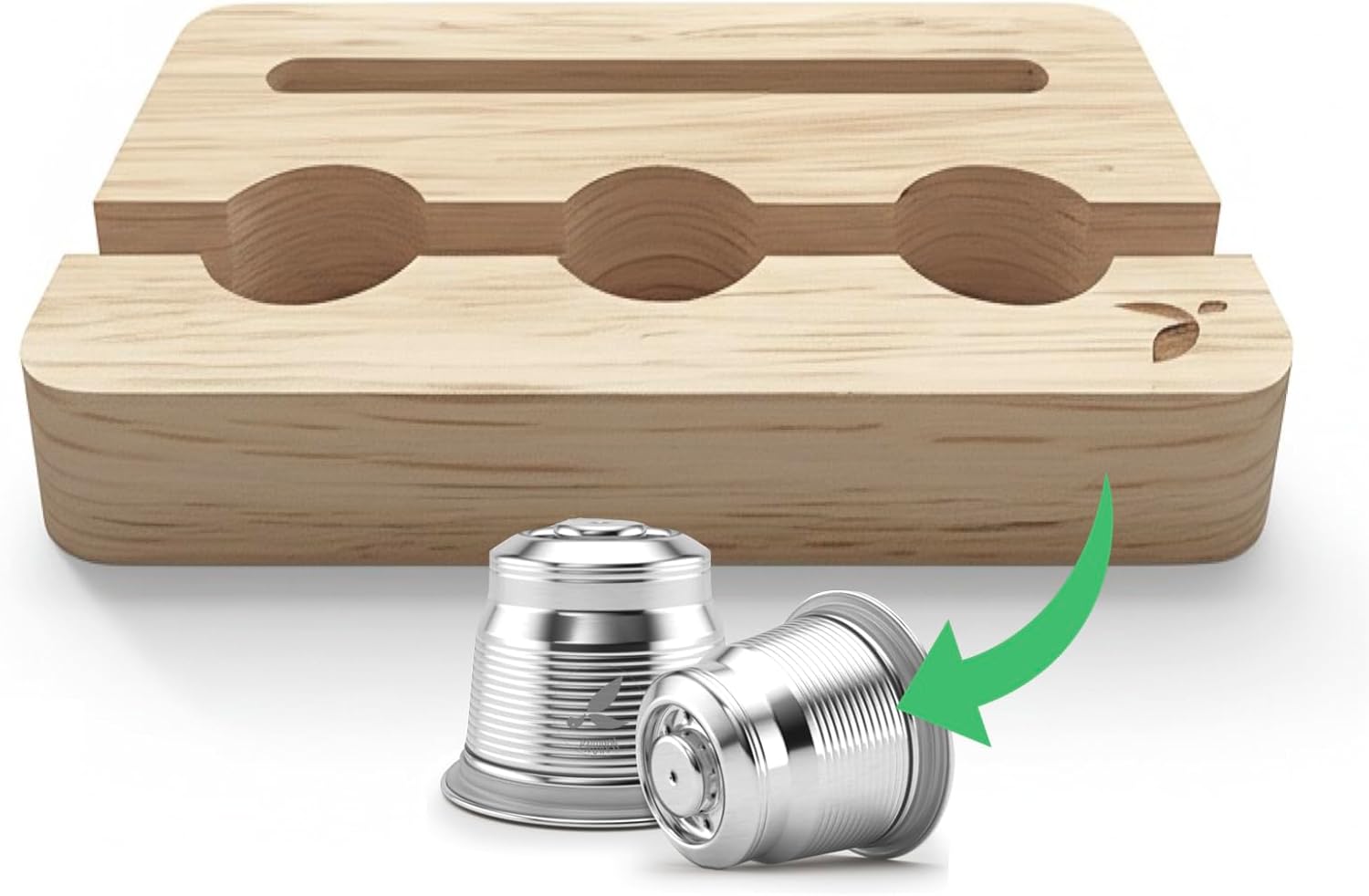 mahona Coffee Capsules Storage - Capsule Holder - Capsule Storage Compatible with Nespresso Capsules - Specially Designed and Compatible Refillable Capsules