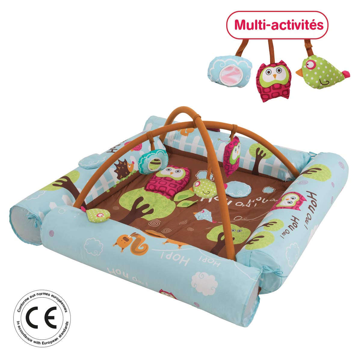 Unbekannt Ludi 122805 Crawling Blanket Owl