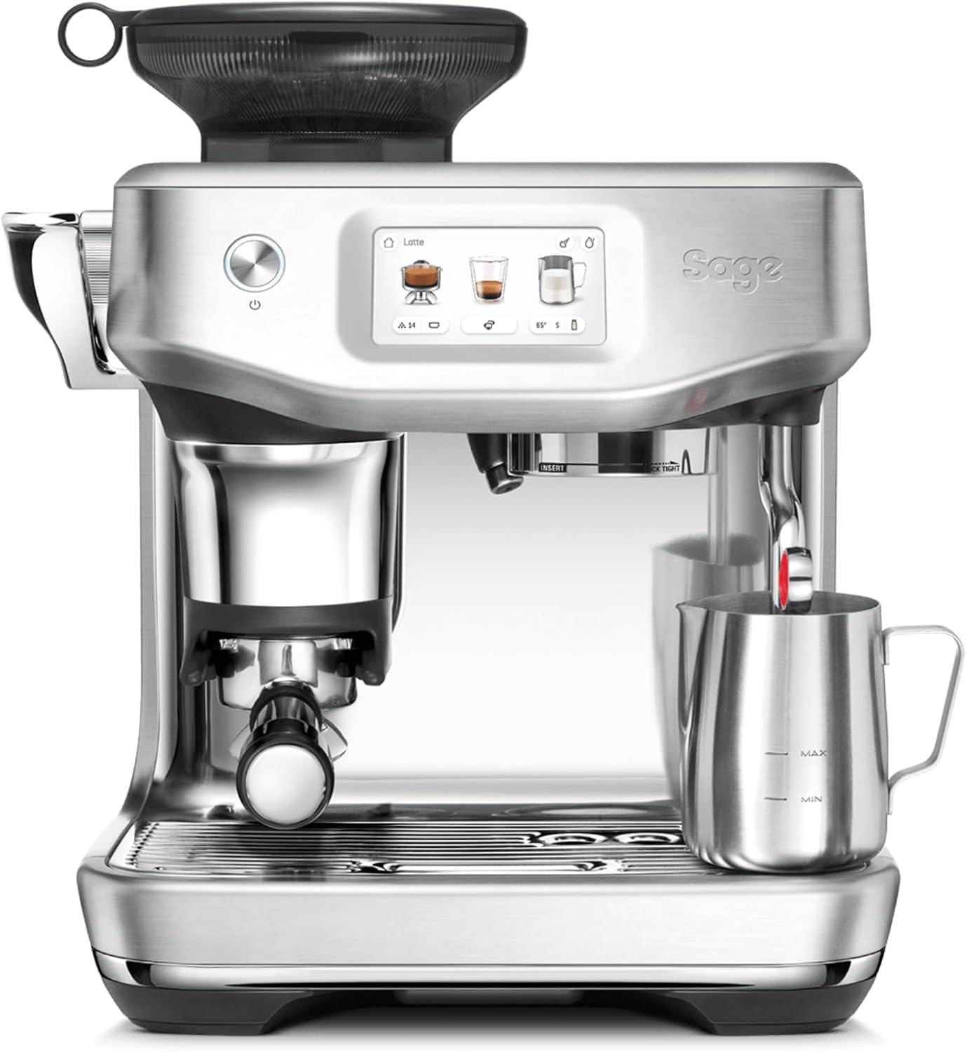 Sage - The Barista Touch Impress - Fully automatic coffee machine with automatic milk frother - Brushed stainless steel