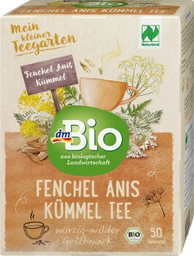 dmBio Herbal tea fennel, anise, caraway (50 bags), 100g, 100 g
