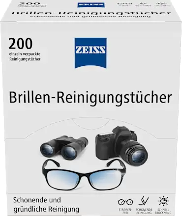 Zeiss Eyeglass cleaning wipes, 200 pieces