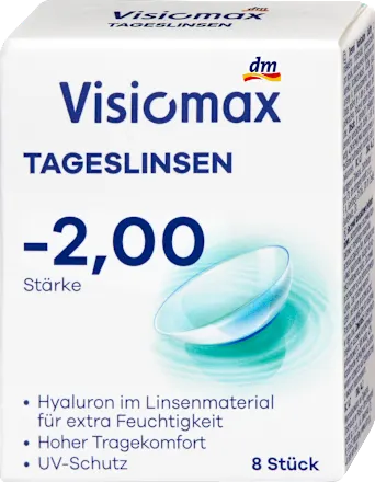 Visiomax Daily contact lenses, diopter -2.00, 8 units
