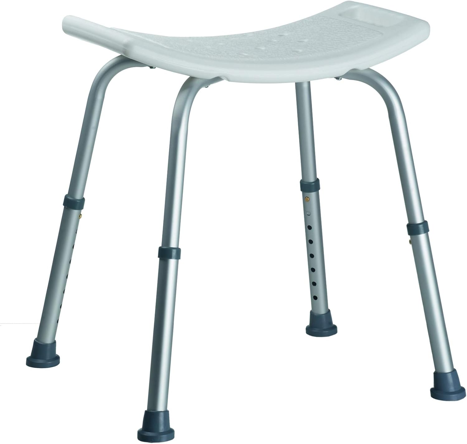 Bath & Shower Homestyle 25742 Shower Stool Plastic White Aluminum 51.0 x 45.0 x 56.0 cm