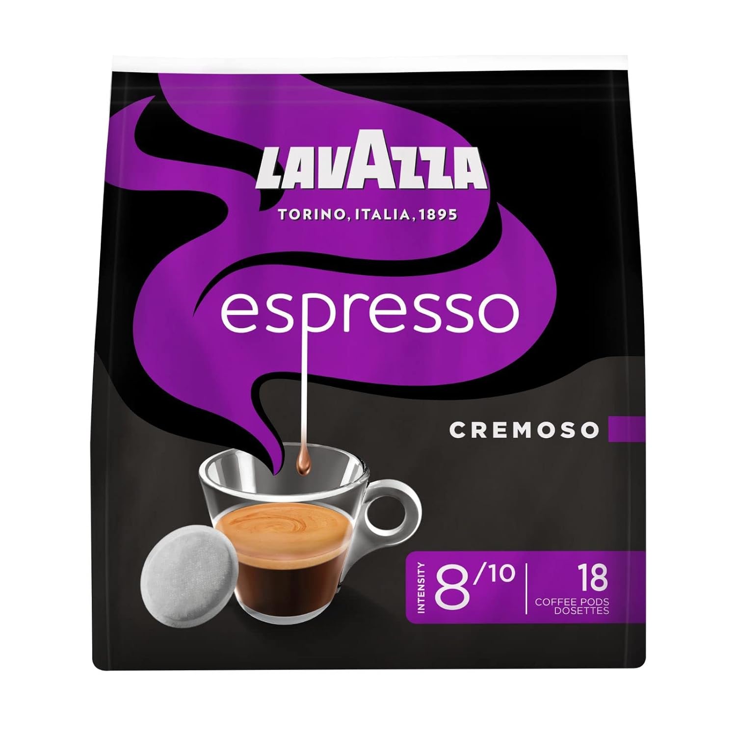 Lavazza Intenso Coffee Pads 180 Pads Pack of 10 x 125 g
