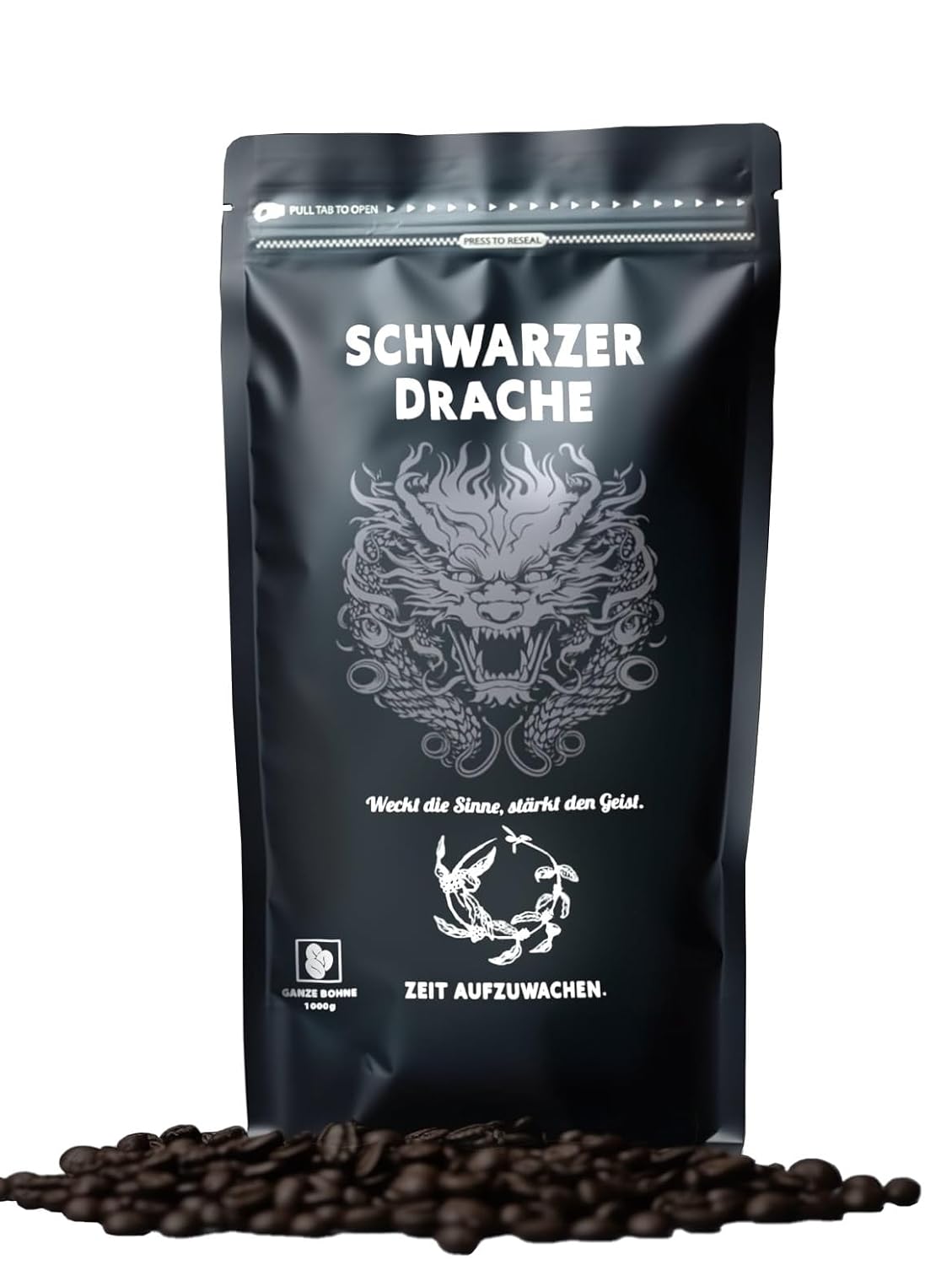 VietBeans Black Dragon Espresso 100% Robusta - Roasted Coffee Beans Extra Strong - Very Strong and Full-bodied Coffee with High Caffeine Content - Very Strong Espresso
